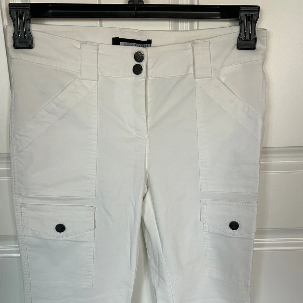 NWOT Anatomie travel White Cargo Pants - Picture 2 of 7